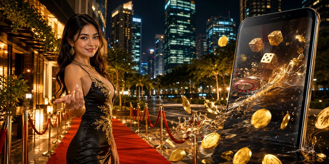 Ilustrasi pengguna sedang masuk ke akun taruhan 3hentai di perangkat mobile