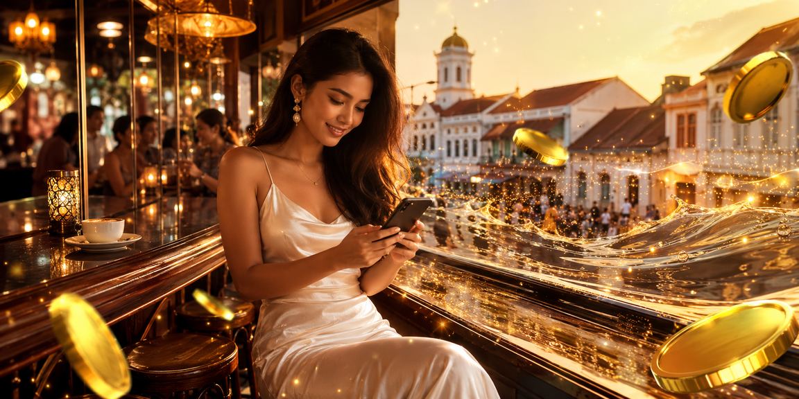 Pengguna memantau analisis pertandingan di ponsel sambil minum kopi Vietnam